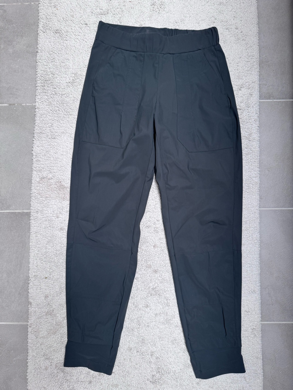 Porto Pants Womens 1 Microfiber Jogger Elastic Waist Tapered Italy Stretch